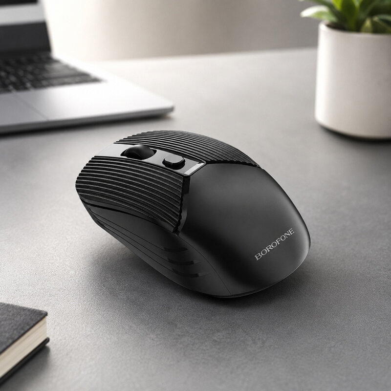 Mouse wireless 1600DPI, ergonomic, Borofone Business, BG5