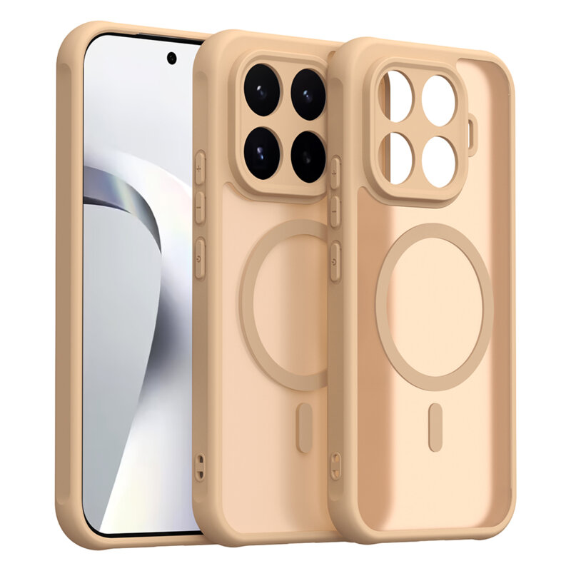 Husa Xiaomi 17T Techsuit HaloFrost II MagSafe, auriu