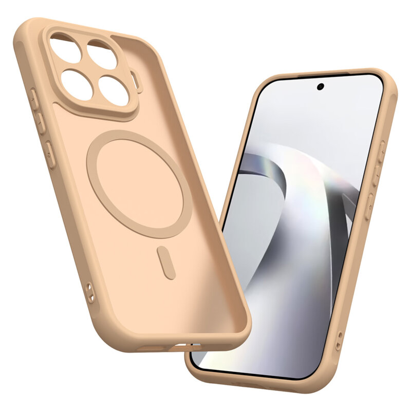 Husa Xiaomi 17T Techsuit HaloFrost II MagSafe, auriu