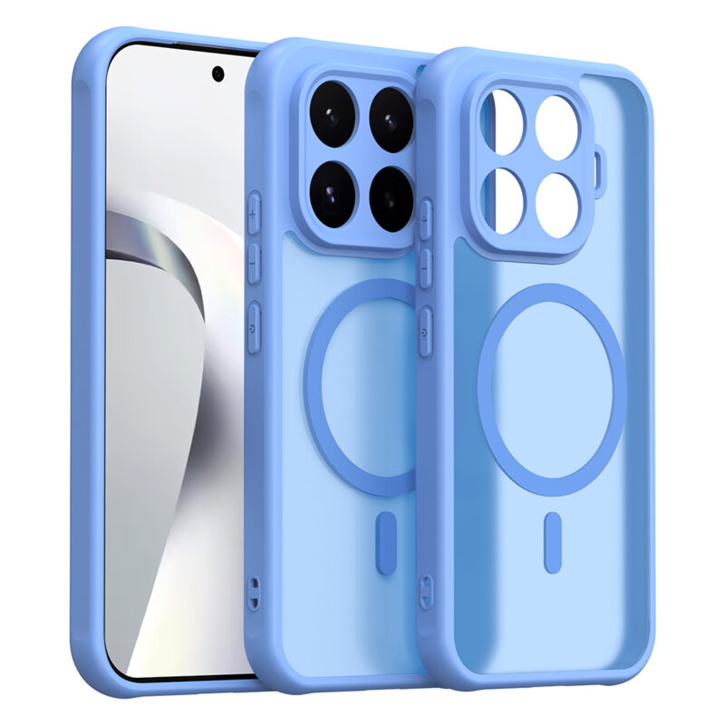 Husa Xiaomi 17T Techsuit HaloFrost II MagSafe, albastru