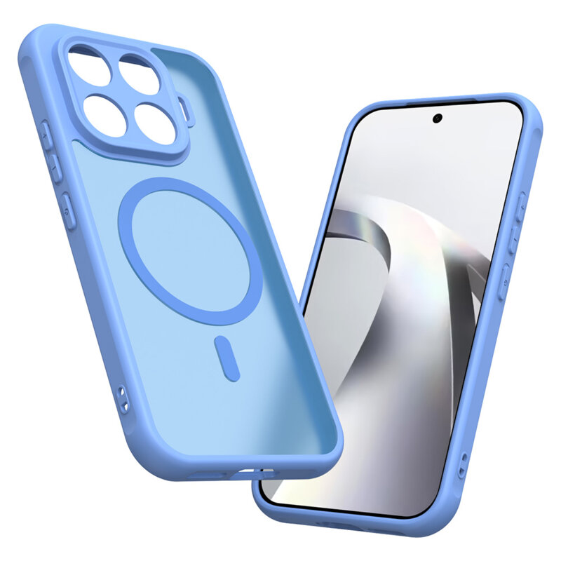 Husa Xiaomi 17T Techsuit HaloFrost II MagSafe, albastru