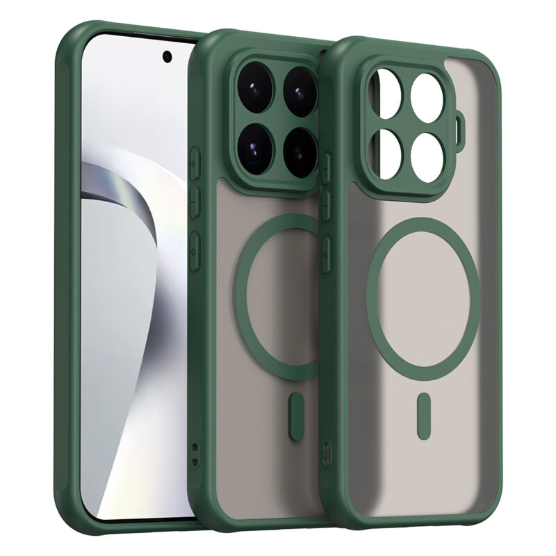 Husa Xiaomi 17T Techsuit HaloFrost II MagSafe, verde