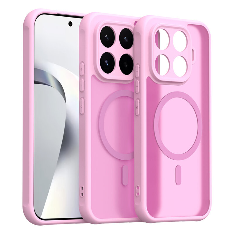 Husa Xiaomi 17T Techsuit HaloFrost II MagSafe, roz