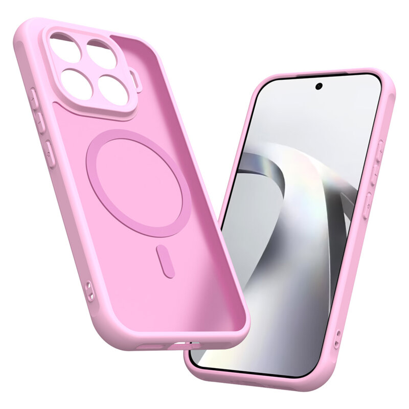 Husa Xiaomi 17T Techsuit HaloFrost II MagSafe, roz