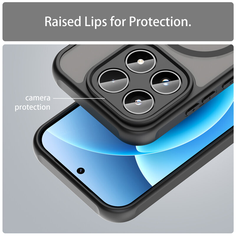 Husa Xiaomi 17T Techsuit HaloFrost II MagSafe, roz