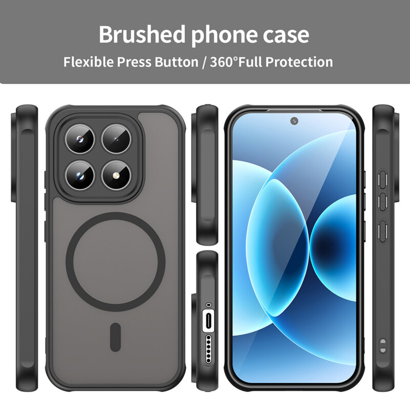 Husa Xiaomi 17T Techsuit HaloFrost II MagSafe, roz