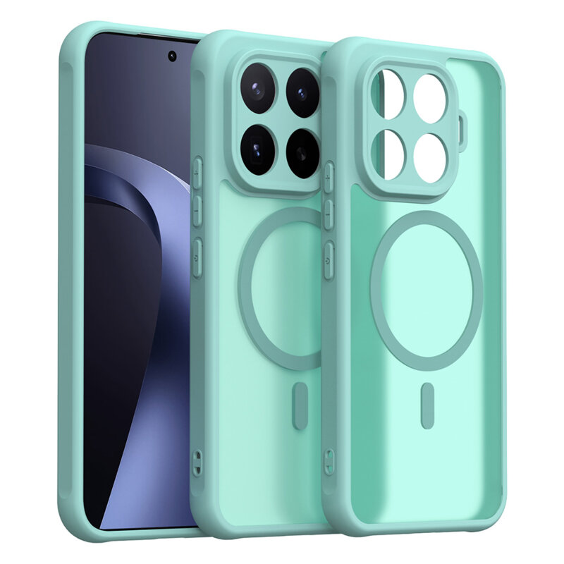 Husa Xiaomi 17T Pro Techsuit HaloFrost II MagSafe, verde menta