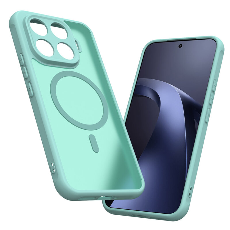 Husa Xiaomi 17T Pro Techsuit HaloFrost II MagSafe, verde menta