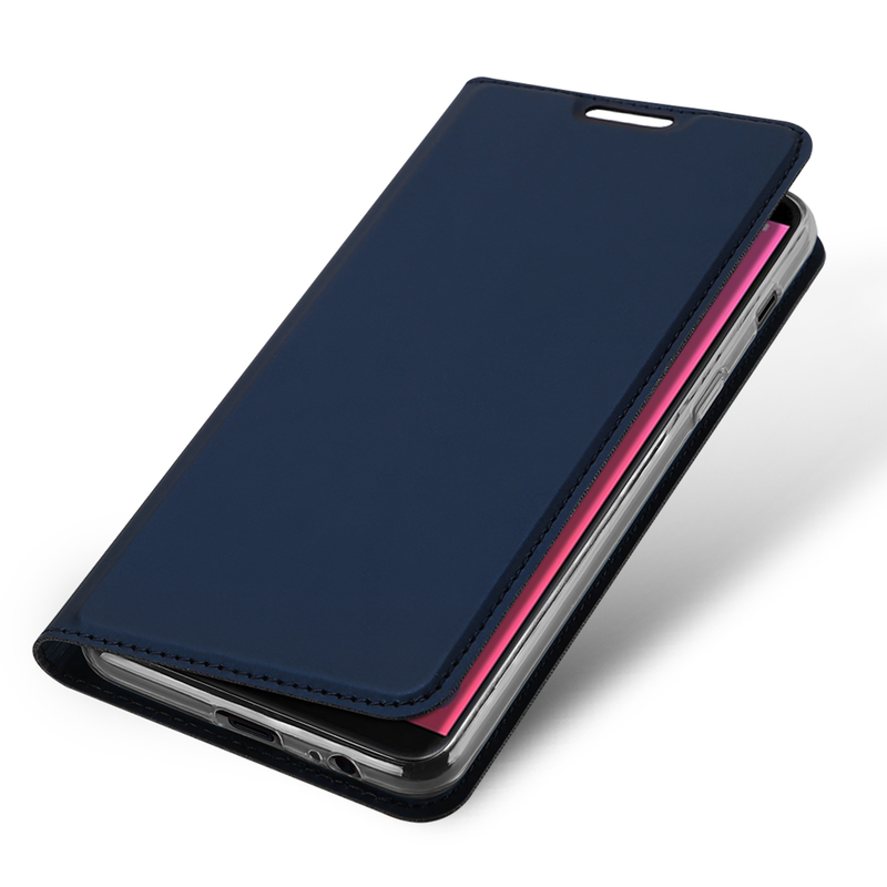 Husa Samsung Galaxy A6 Plus 2018 Dux Ducis Flip Stand Book - Albastru