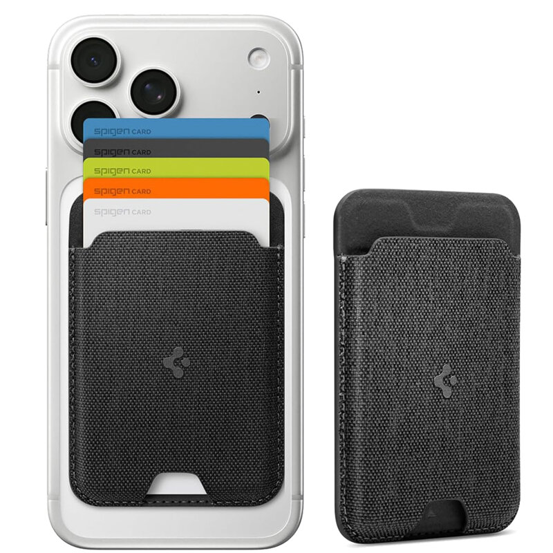 Portofel magnetic MagSafe 5 carduri Spigen Urban Fit, negru