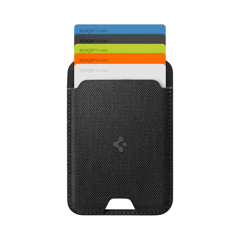 Portofel magnetic MagSafe 5 carduri Spigen Urban Fit, negru