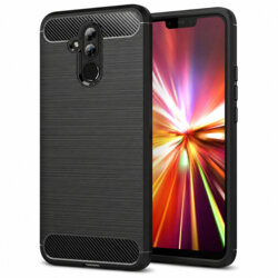 Husa Huawei Mate 20 Lite Techsuit Carbon Silicone, negru