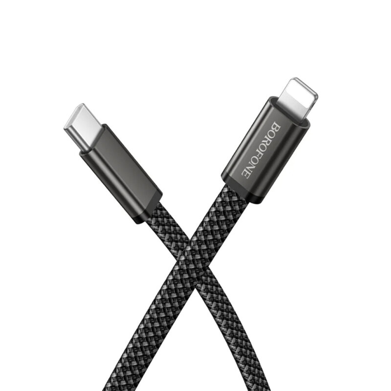 Cablu USB-C la Lightning, 30W, Borofone Peace, BX124, 1m