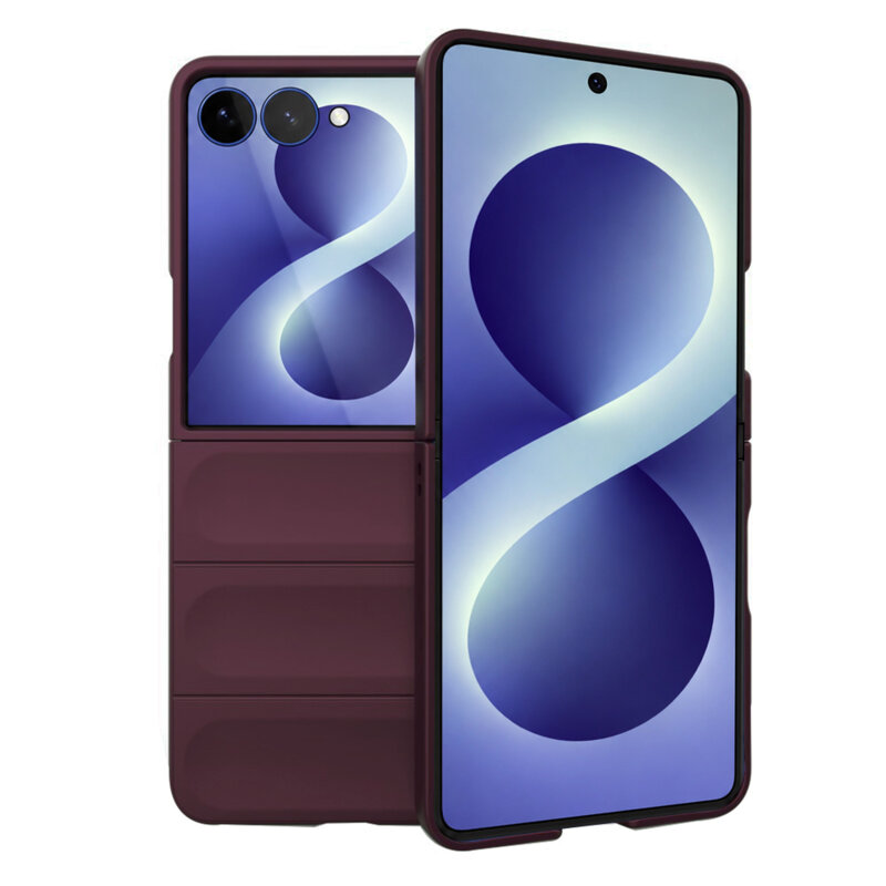 Husa Samsung Galaxy Z Flip8 Techsuit Magic Shield, bordo