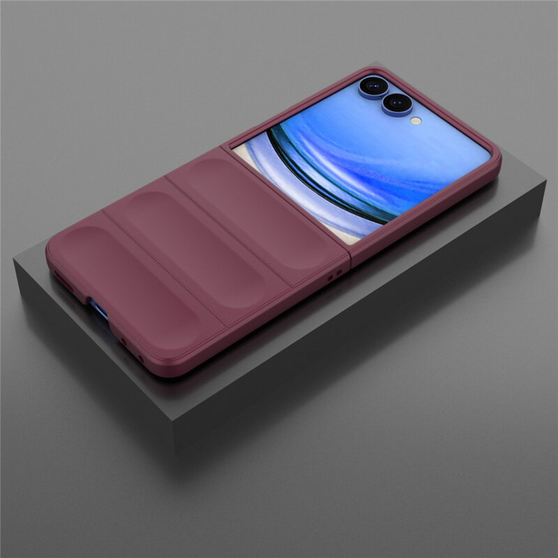 Husa Samsung Galaxy Z Flip8 Techsuit Magic Shield, bordo