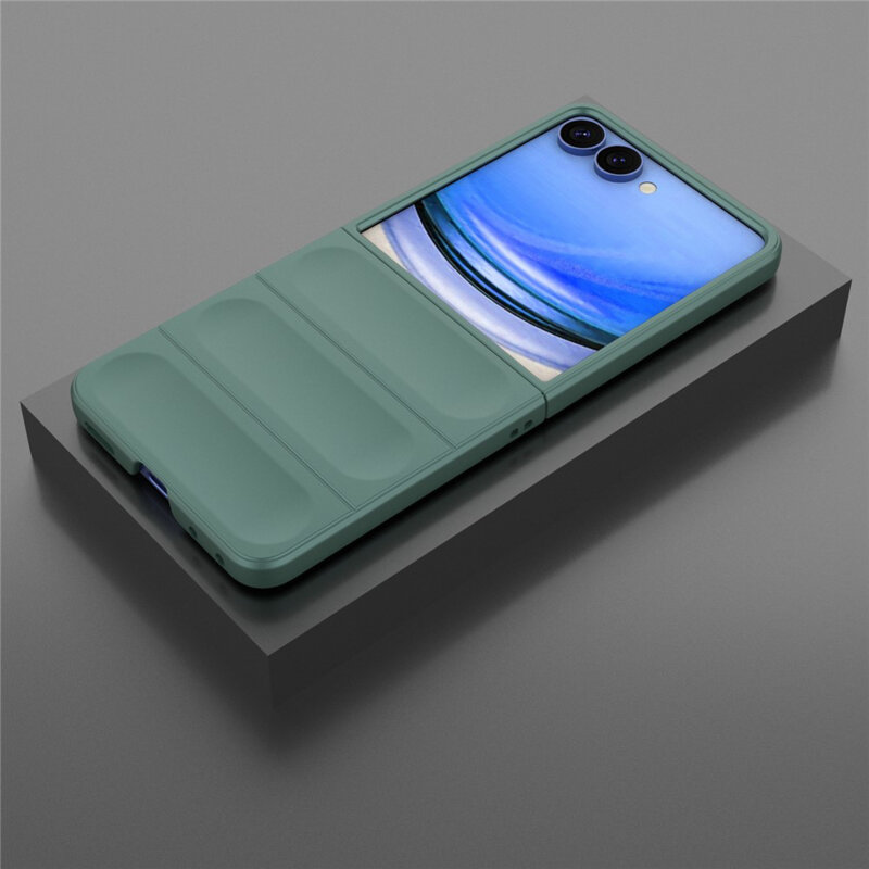 Husa Samsung Galaxy Z Flip8 Techsuit Magic Shield, verde