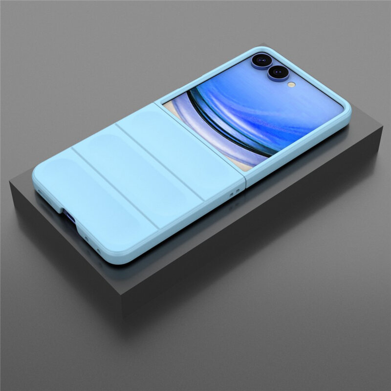 Husa Samsung Galaxy Z Flip8 Techsuit Magic Shield, bleu