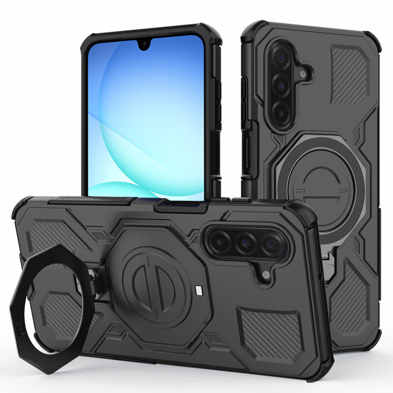 Husa Samsung Galaxy A18 Techsuit Carbon Shield PRO, negru
