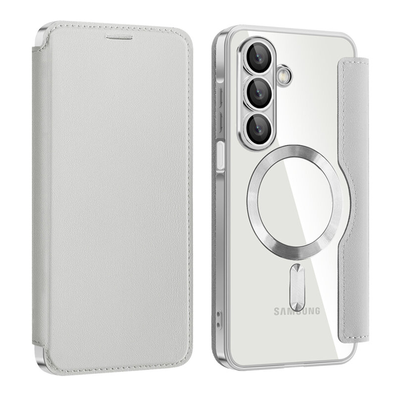 Husa Samsung Galaxy A18 Techsuit SmartMag Book Case, gri