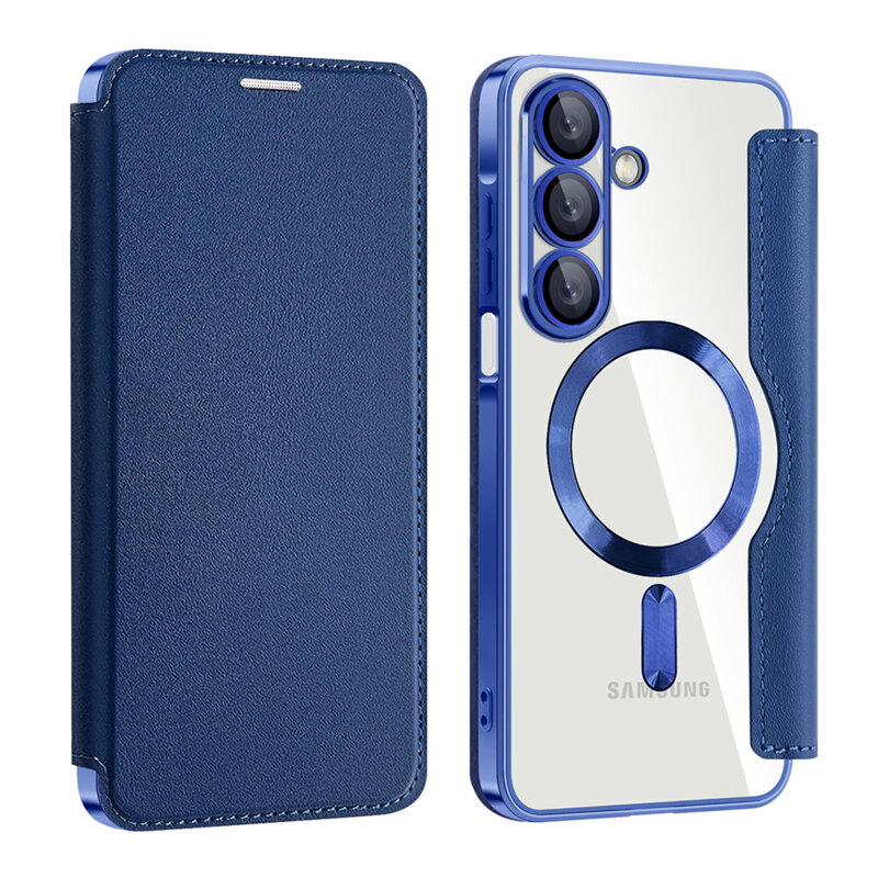 Husa Samsung Galaxy A18 Techsuit SmartMag Book Case, albastru