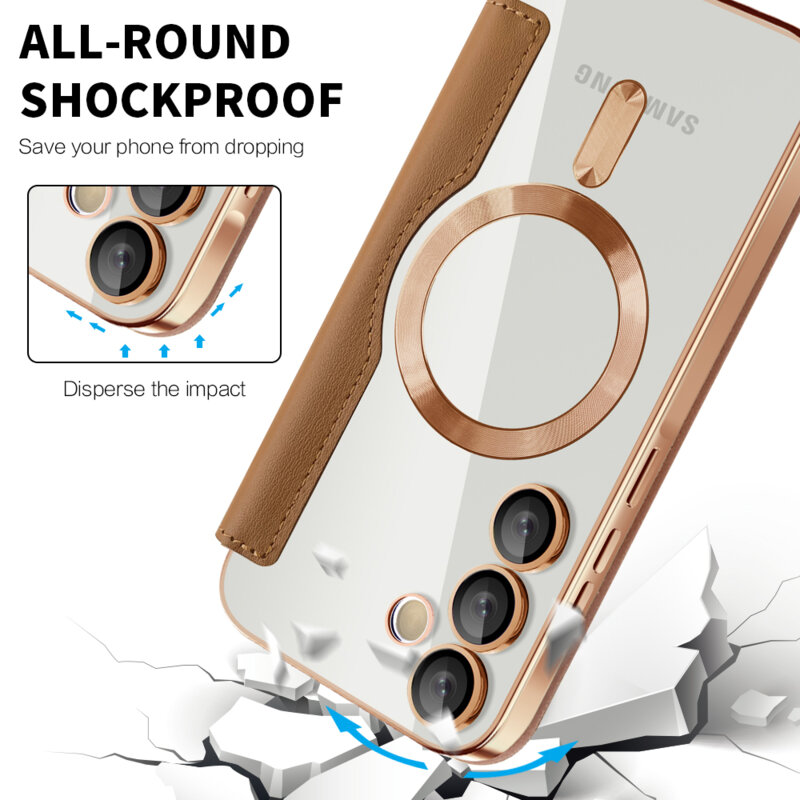 Husa Samsung Galaxy A18 Techsuit SmartMag Book Case, albastru