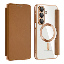 Husa Samsung Galaxy A18 Techsuit SmartMag Book Case, maro
