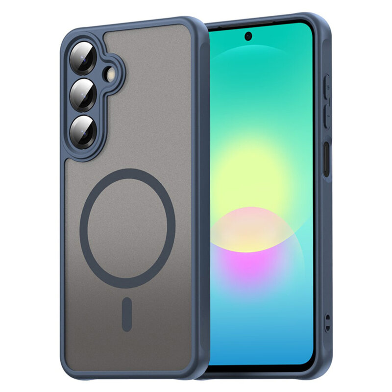 Husa Samsung Galaxy A27 5G Techsuit HaloFrost II MagSafe, bleumarin
