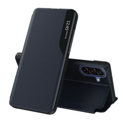 Husa Samsung Galaxy A18 Eco Leather View flip tip carte, albastru