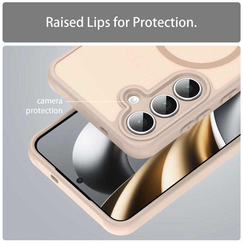 Husa Samsung Galaxy A18 Techsuit HaloFrost II MagSafe, auriu