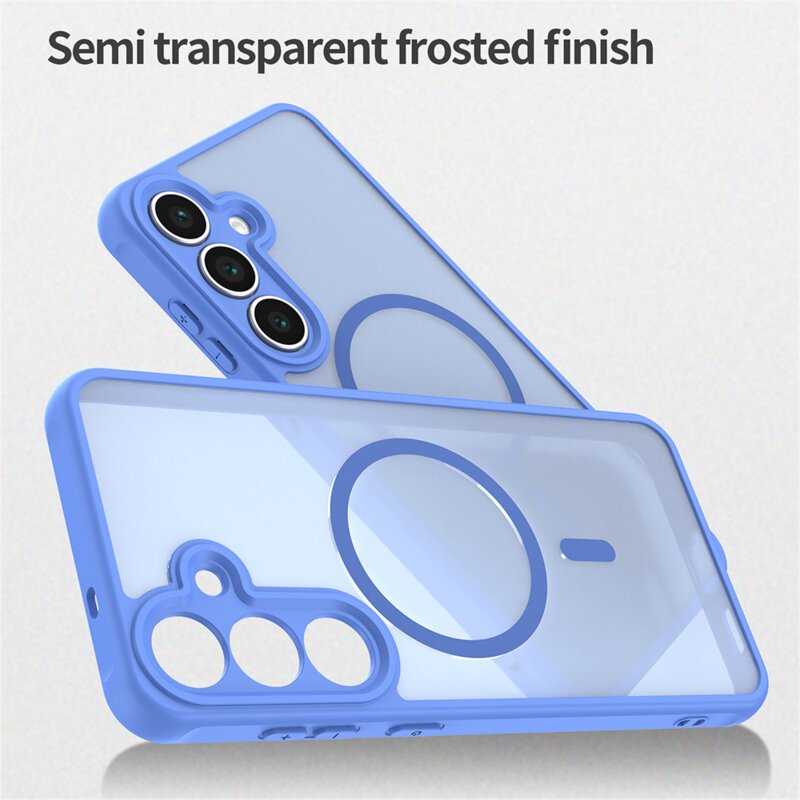 Husa Samsung Galaxy A18 Techsuit HaloFrost II MagSafe, albastru