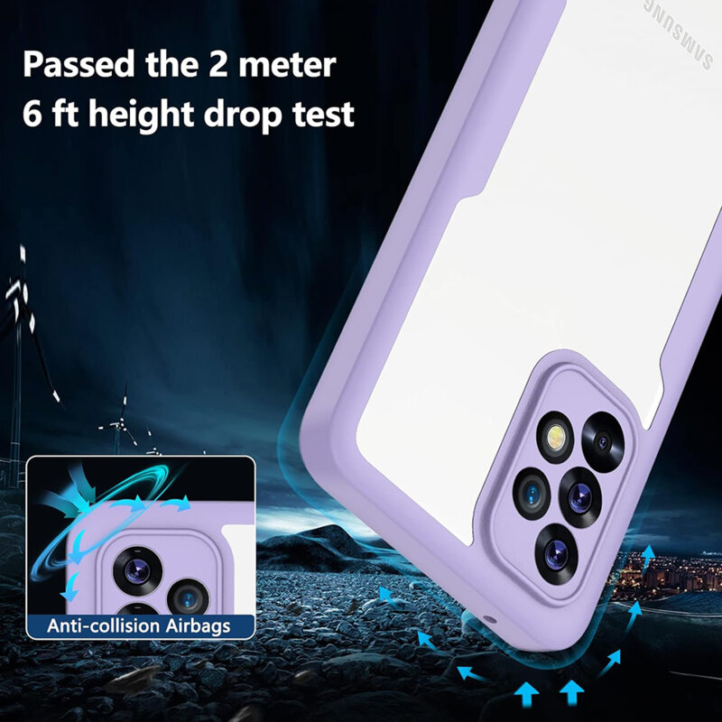 Husa 360° Samsung Galaxy A18 Techsuit ColorVerse, mov
