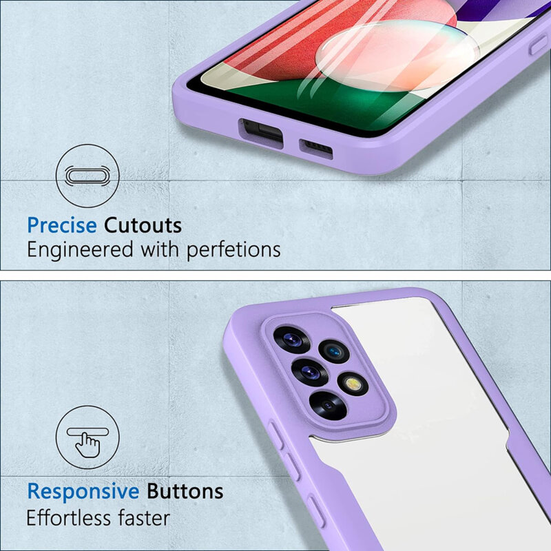 Husa 360° Samsung Galaxy A18 Techsuit ColorVerse, mov