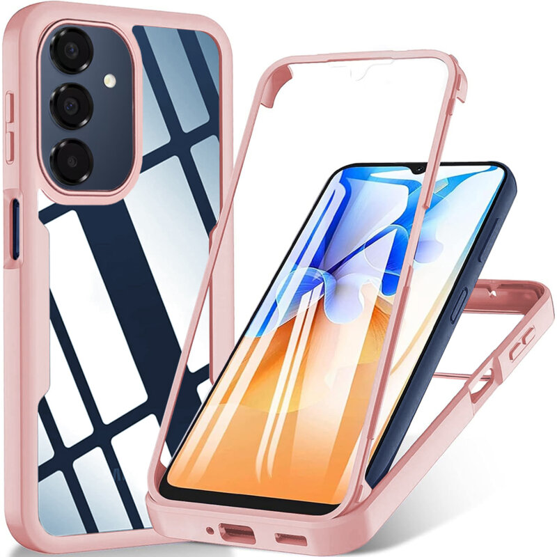Husa 360° Samsung Galaxy A18 Techsuit ColorVerse, roz