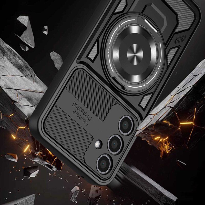 Husa Samsung Galaxy A18 Techsuit RuggedCam, negru