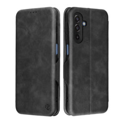 Husa 360° Samsung Galaxy A18 Techsuit Safe Wallet Plus, negru