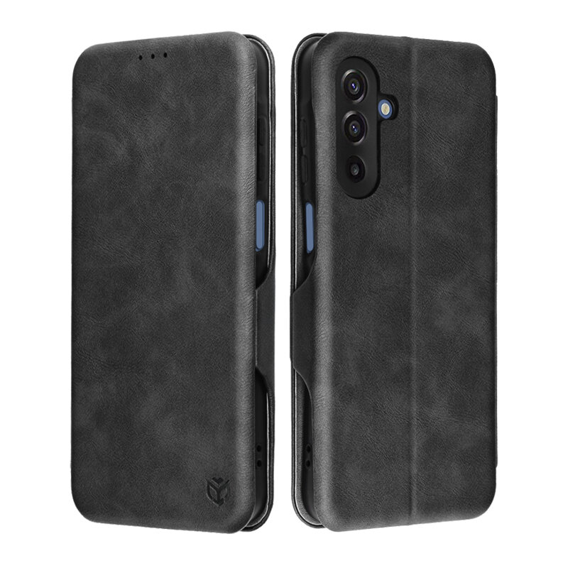 Husa 360° Samsung Galaxy A18 Techsuit Safe Wallet Plus, negru