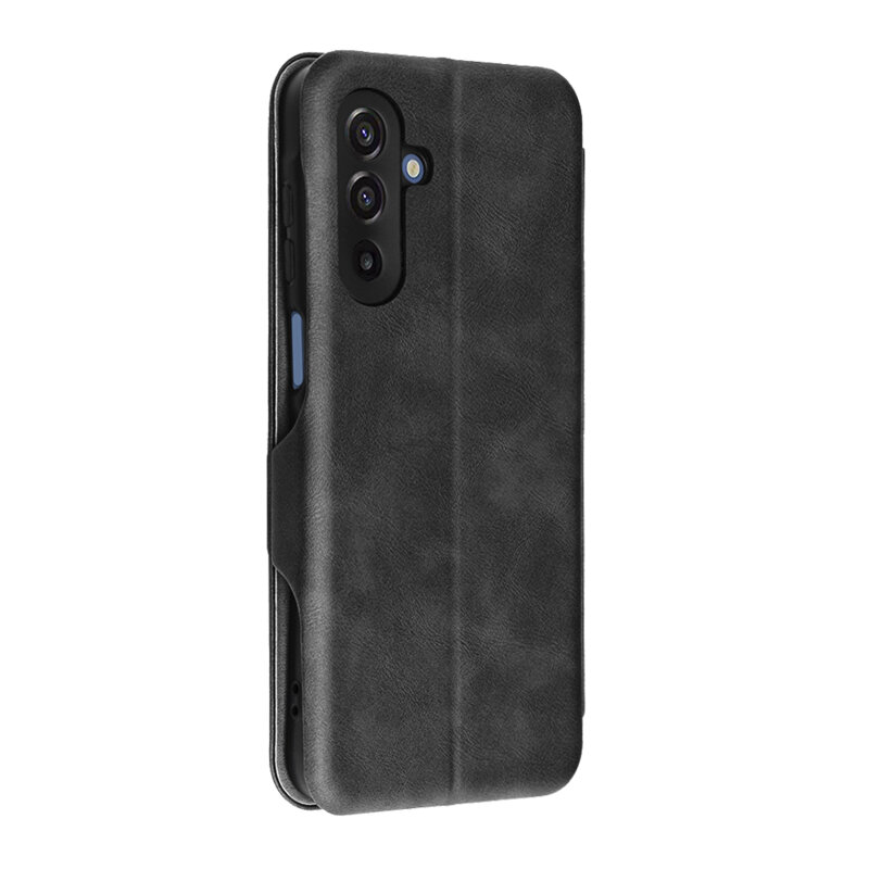 Husa 360° Samsung Galaxy A18 Techsuit Safe Wallet Plus, negru