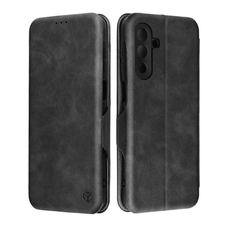 Husa 360° Samsung Galaxy A18 Techsuit Safe Wallet Plus, negru