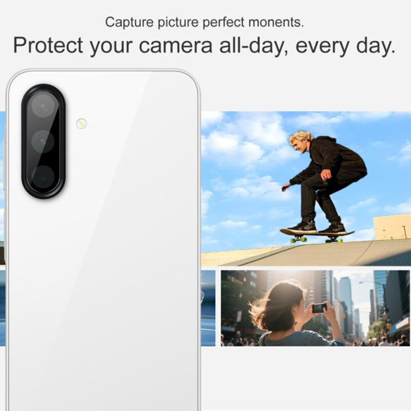 Folie camera Samsung Galaxy A18 Techsuit Full Glass, negru