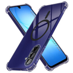 Husa Samsung Galaxy A18 5G Techsuit Shockproof Clear Silicone MagSafe, fumuriu