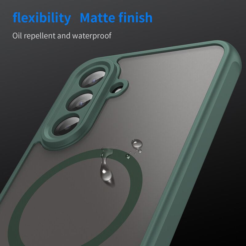 Husa Samsung Galaxy A18 Techsuit HaloFrost II MagSafe, verde