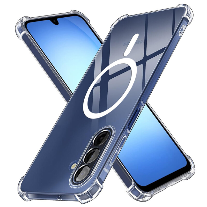 Husa Samsung Galaxy A18 Techsuit Shockproof Clear Silicone MagSafe, transparenta