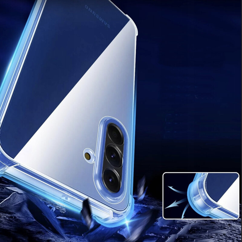 Husa Samsung Galaxy A18 Techsuit Shockproof Clear Silicone MagSafe, transparenta