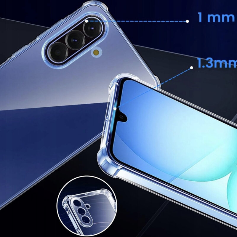 Husa Samsung Galaxy A18 Techsuit Shockproof Clear Silicone, transparenta