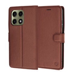 Husa Motorola Edge 70 Pro Techsuit Leather Folio, maro