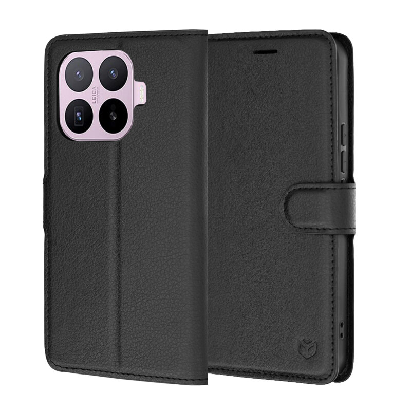 Husa Xiaomi 17T Techsuit Leather Folio, negru
