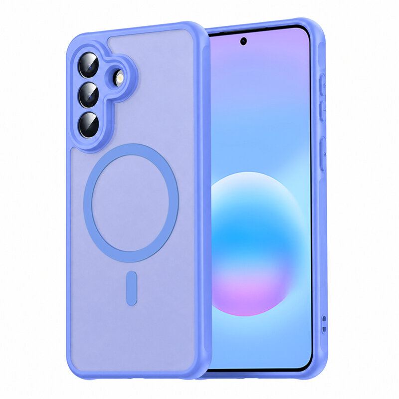 Husa Samsung Galaxy A57 5G Techsuit HaloFrost II MagSafe, albastru