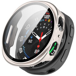 [Pachet 360°] Husa + folie Samsung Galaxy Watch9 44mm Techsuit Defense, metalic