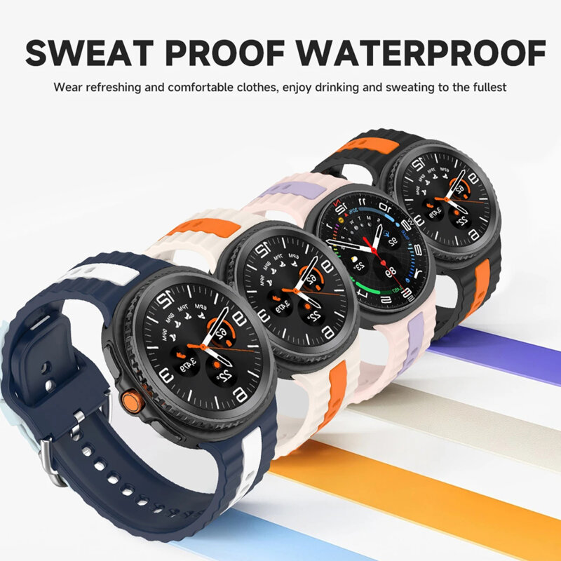 Curea Samsung Galaxy Watch9 44mm Techsuit, negru, W078