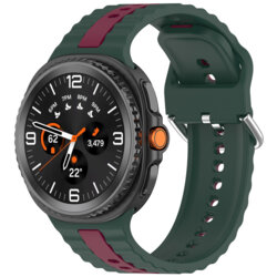 Curea Samsung Galaxy Watch9 40mm Techsuit, verde inchis, W078